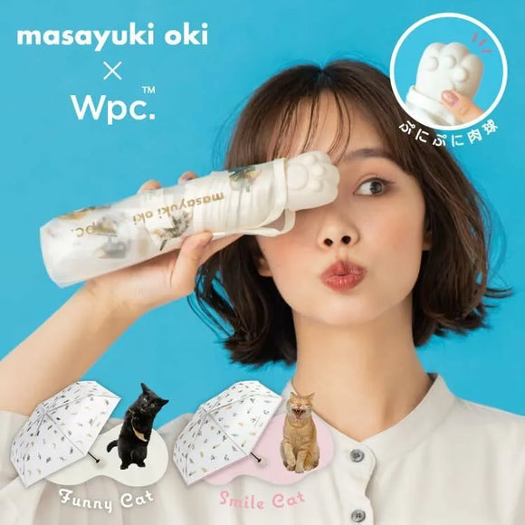 日本masayuki oki × WPC.｜貓咪半透明縮骨傘｜230g｜PT-OM003 / PT-OM004